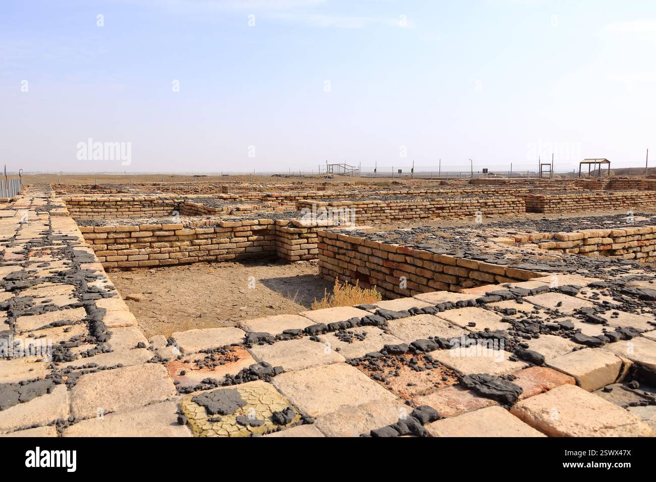 Le musée Ennigaldi-Nanna à côté du ziggourat dans l'ancien Ur, temple sumérien, Irak Banque D'Images