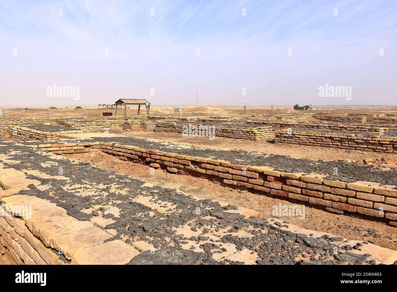 Le musée Ennigaldi-Nanna à côté du ziggourat dans l'ancien Ur, temple sumérien, Irak Banque D'Images