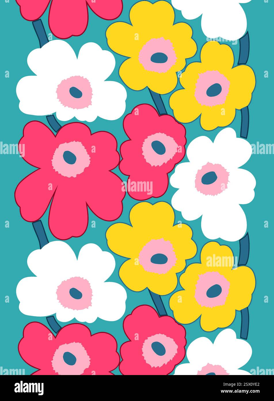 modèle marimekko sans couture pour modèle numérique Banque D'Images