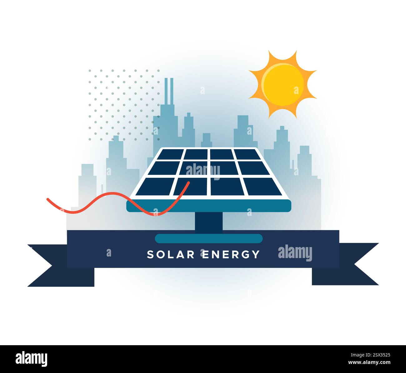 Panneau solaire d'énergie renouvelable - illustration stock en tant que fichier EPS 10 Illustration de Vecteur