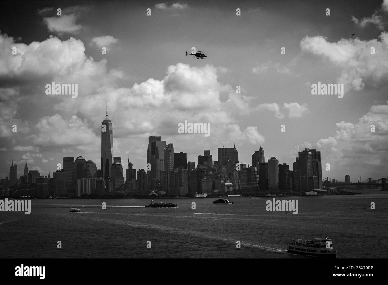 Magnifique horizon de Manhattan Banque D'Images