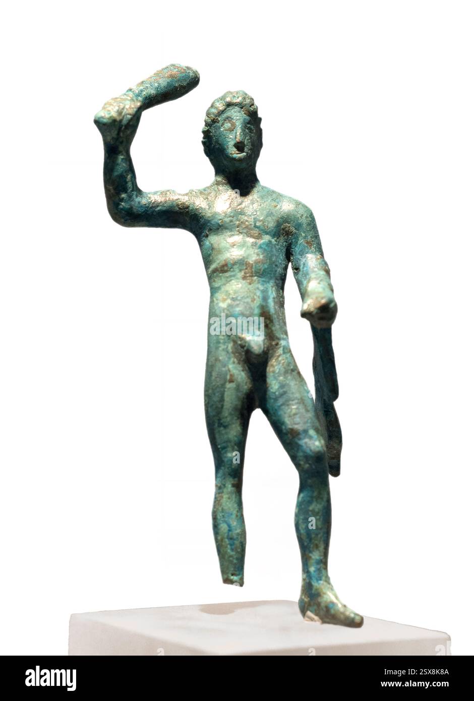 Italie Abruzzes L'Aquila Musée national des Abruzzes, Bronze d'Hercule IV - II siècle avant notre ère Banque D'Images
