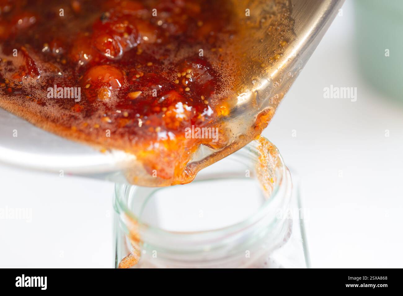 Confection maison de confection avec des fruits frais - gros plan de fruits frais, y compris des prunes, de la grenade et des groseilles à maquereau du cap / physalis - gros plan de Freshly M. Banque D'Images
