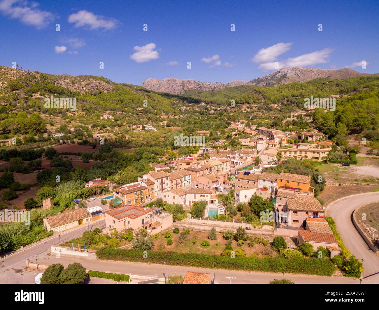 Andratx et le sud de la Sierra de Tramuntana, Majorque, îles baléares, Espagne Banque D'Images