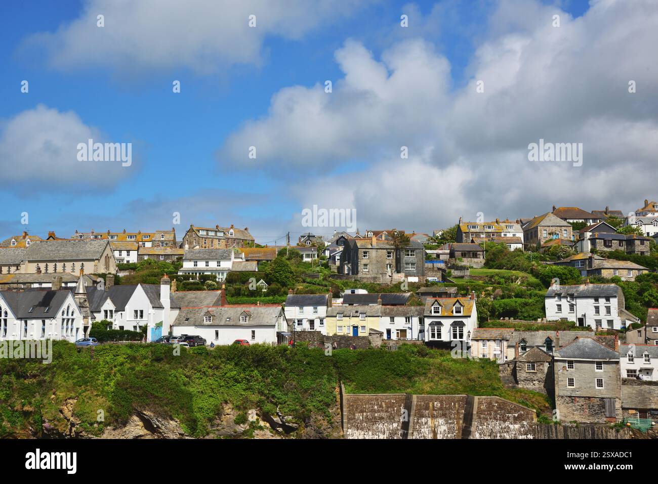Port Isaac, Cornwall, qui a été utilisé comme décor de Portwenn dans la série ITV Doc Martin Banque D'Images