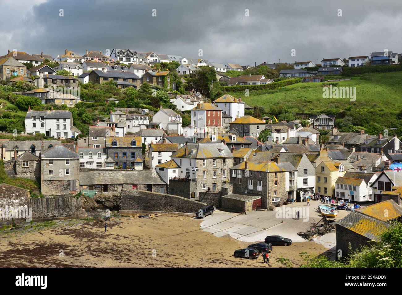 Port Isaac, Cornwall, qui a été utilisé comme décor de Portwenn dans la série ITV Doc Martin Banque D'Images