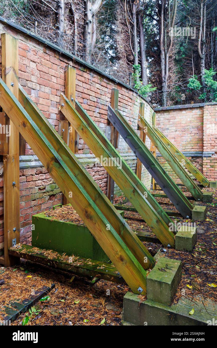 Tiber Bring Paning Wall, Droitwich, Worcestershire, Angleterre, Royaume-Uni Banque D'Images