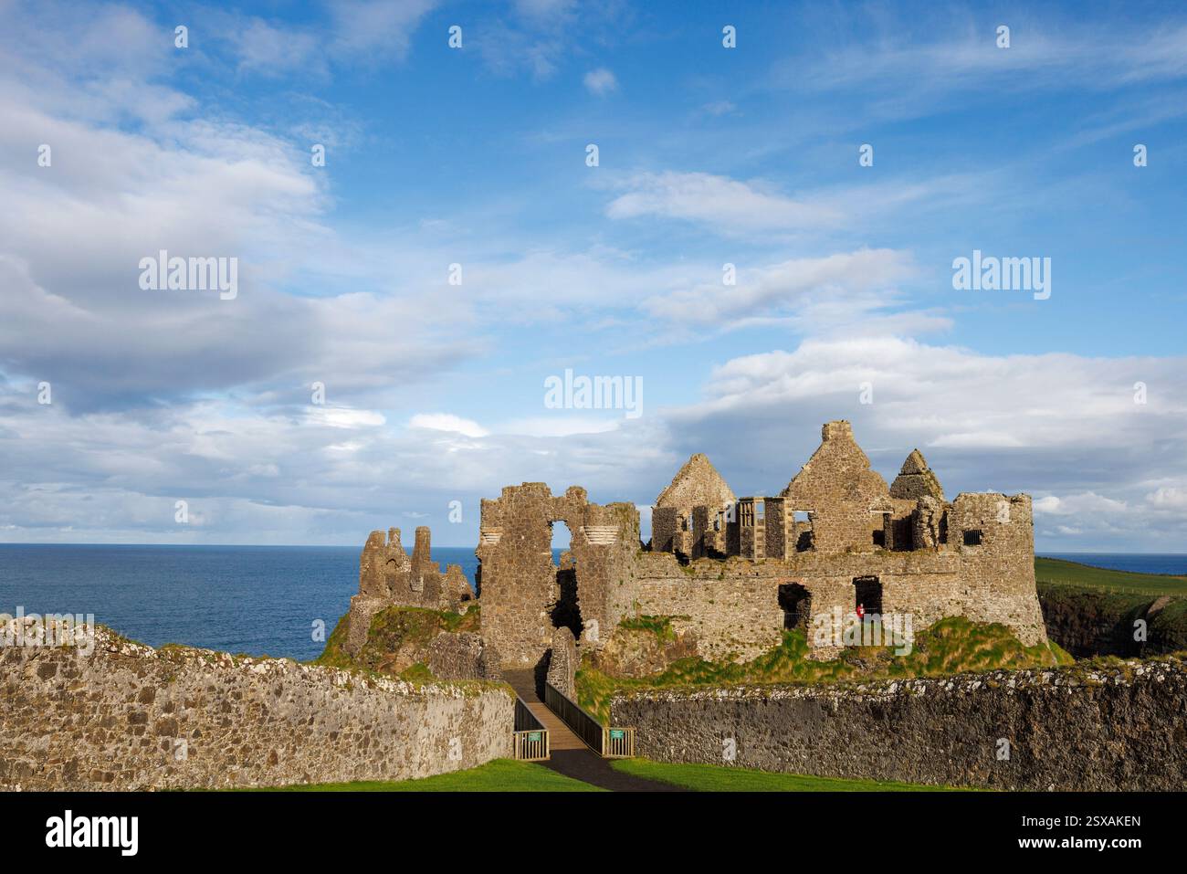 Château de Dunluce, Bushmills, Co. Antrim, Irlande Banque D'Images