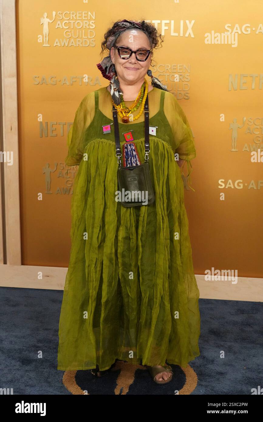 Naomi Wirthner arrives at the 31st annual Screen Actors Guild Awards on Sunday, Feb. 23, 2025, at the Shrine Auditorium in Los Angeles. (Photo by Jordan Strauss/Invision/AP) Banque D'Images