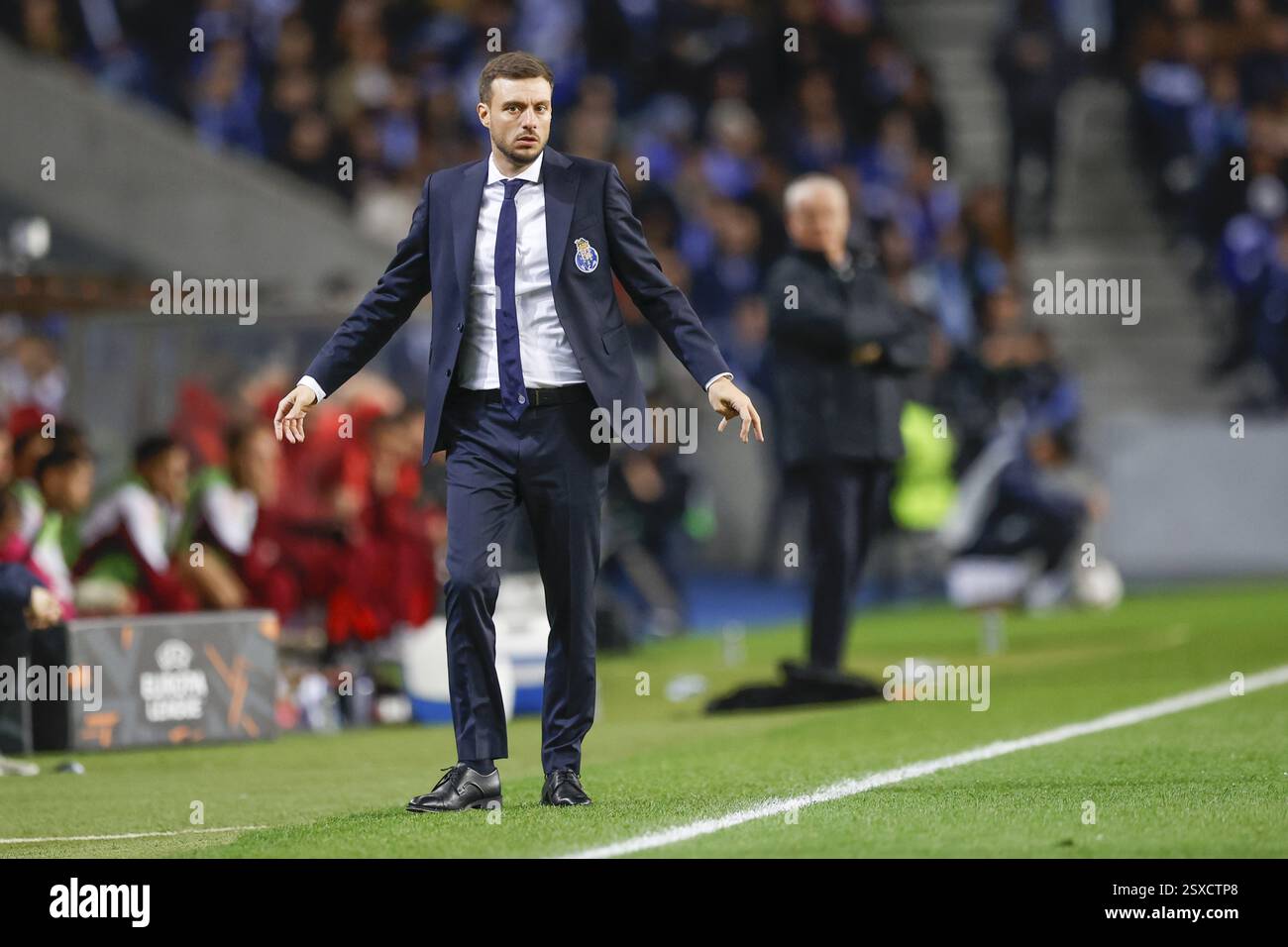 Portugal : Football Europa League, Play-Off - FC Porto vs AS Roma - Estadio do Dragao, Porto : entraîneur Martin ANSELMI FC Porto Banque D'Images