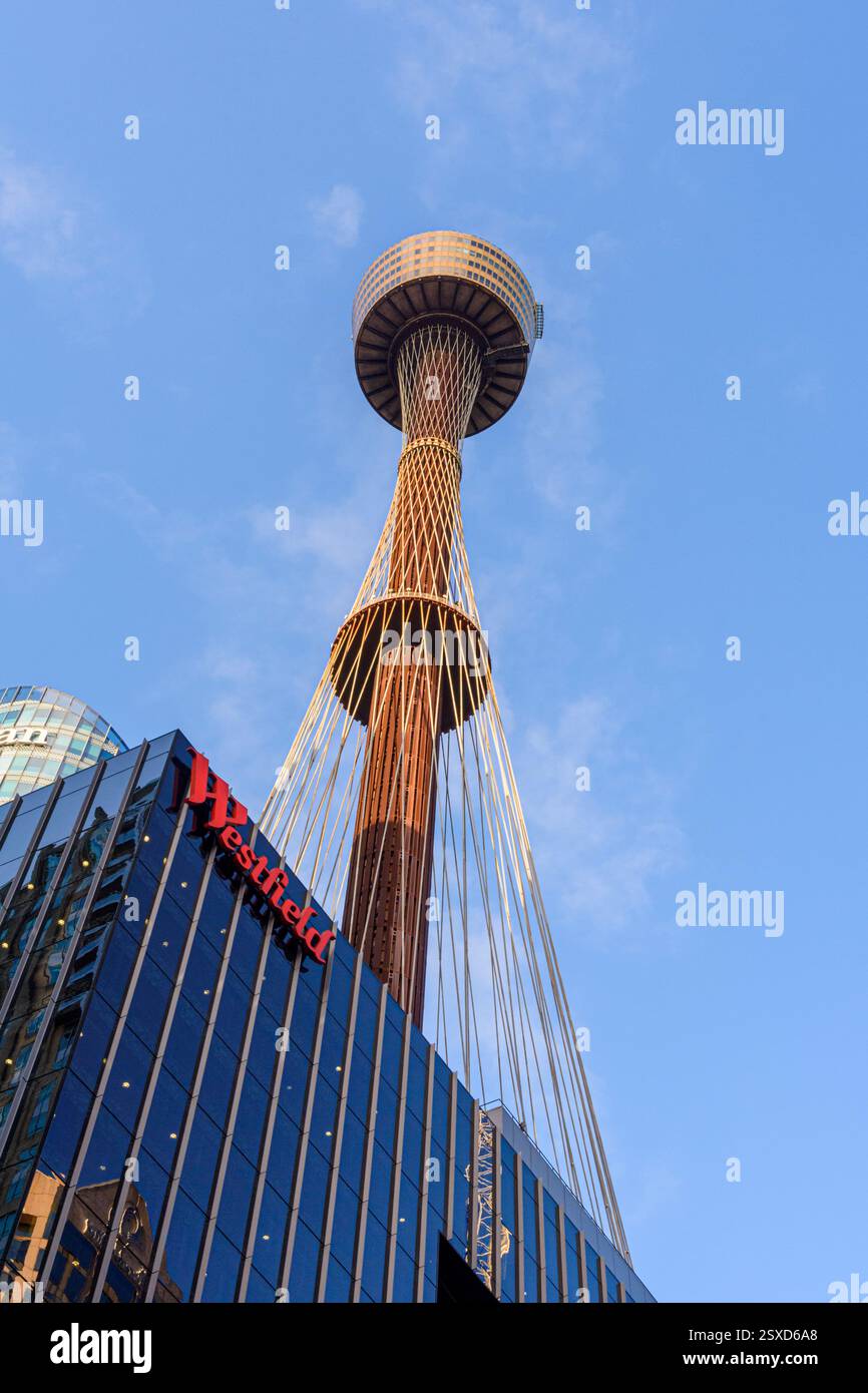 Le Westfield Sydney Tower Eye, la plus grande tour d'observation de l'hémisphère sud, Sydney, Nouvelle-Galles du Sud, Australie Banque D'Images