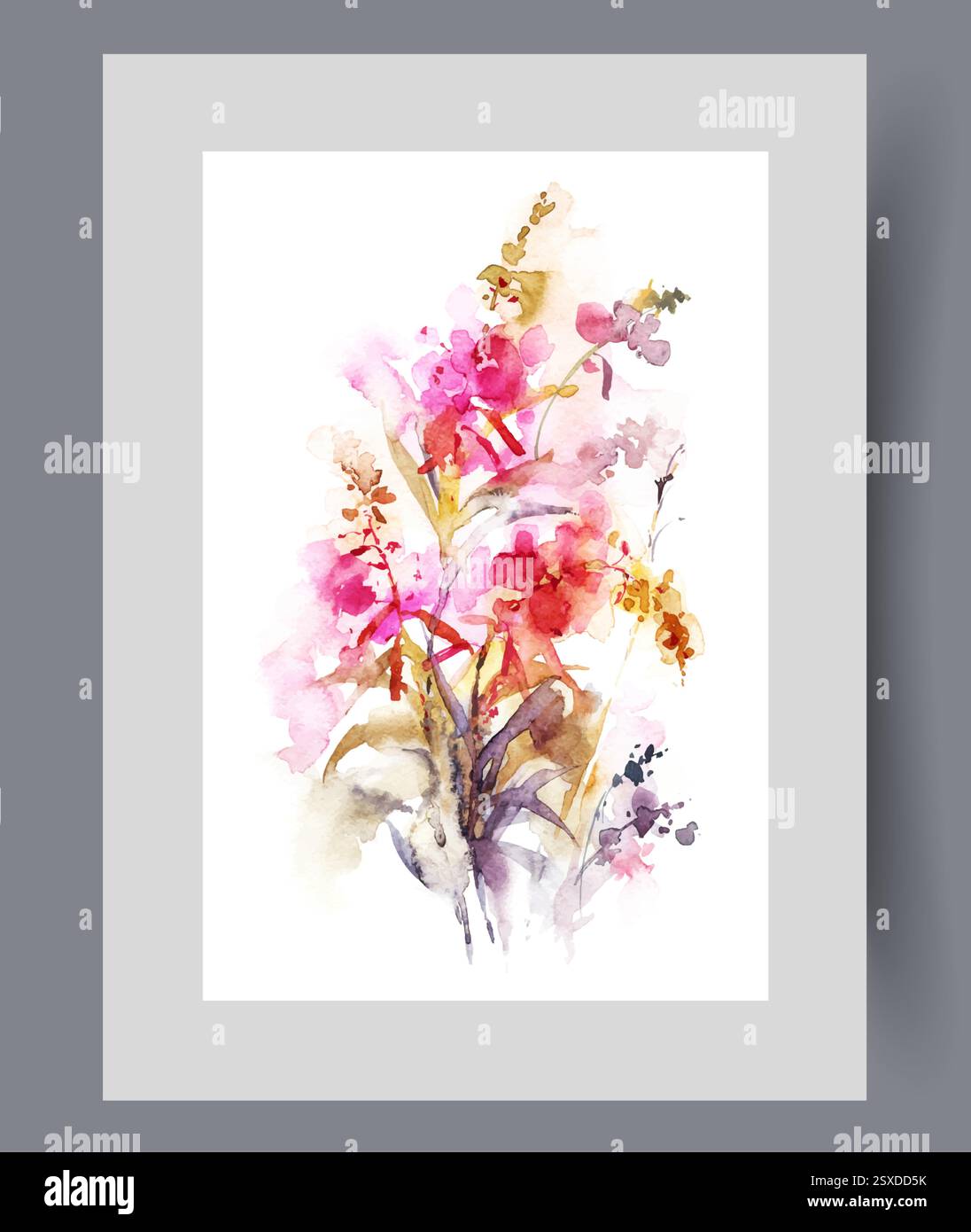 Les fleurs et les herbes fleurissent après le beau temps et répandent le pollen parfumé dans le monde environnant Illustration de Vecteur Les fleurs et les herbes fleurissent après le beau temps et répandent le pollen parfumé dans le monde environnant Illustration de Vecteur