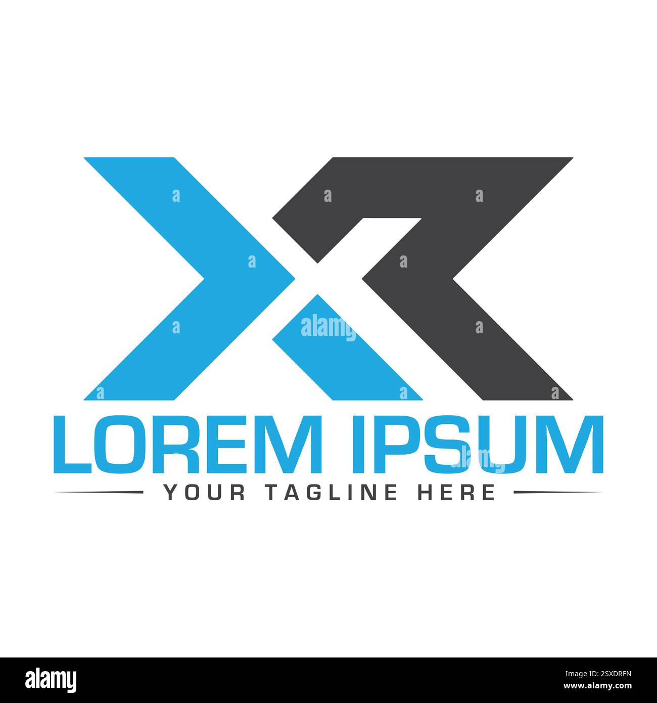 Logo XR Letter Illustration de Vecteur