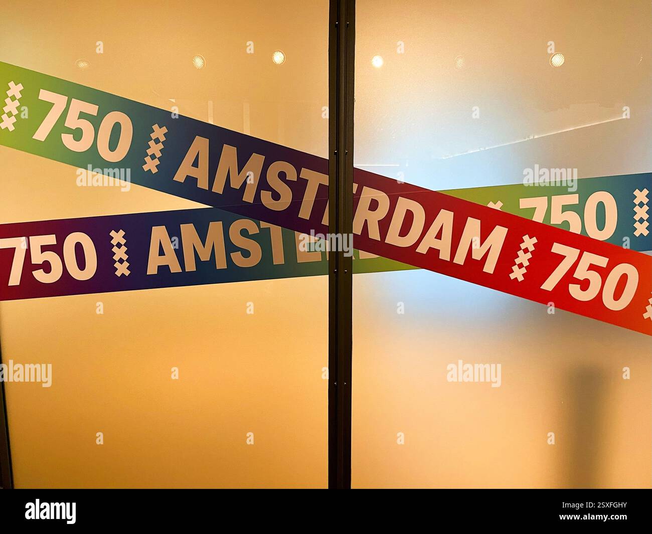 Amsterdam, pays-Bas. 20 février 2025. Le 750e anniversaire de la ville d'Amsterdam aux pays-Bas. Photo de haute qualité Banque D'Images