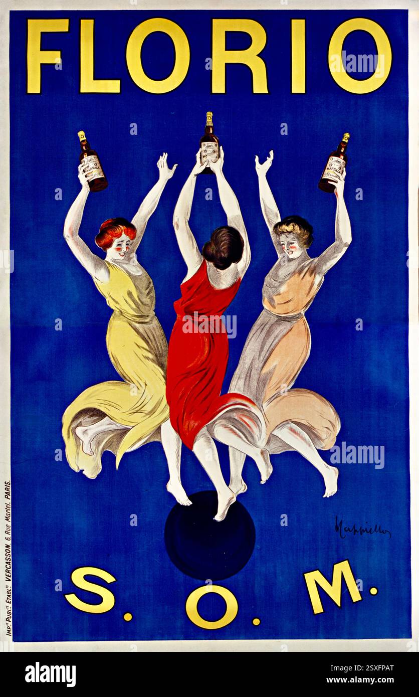 Leonetto Cappiello - Florio vin - 1911 Banque D'Images