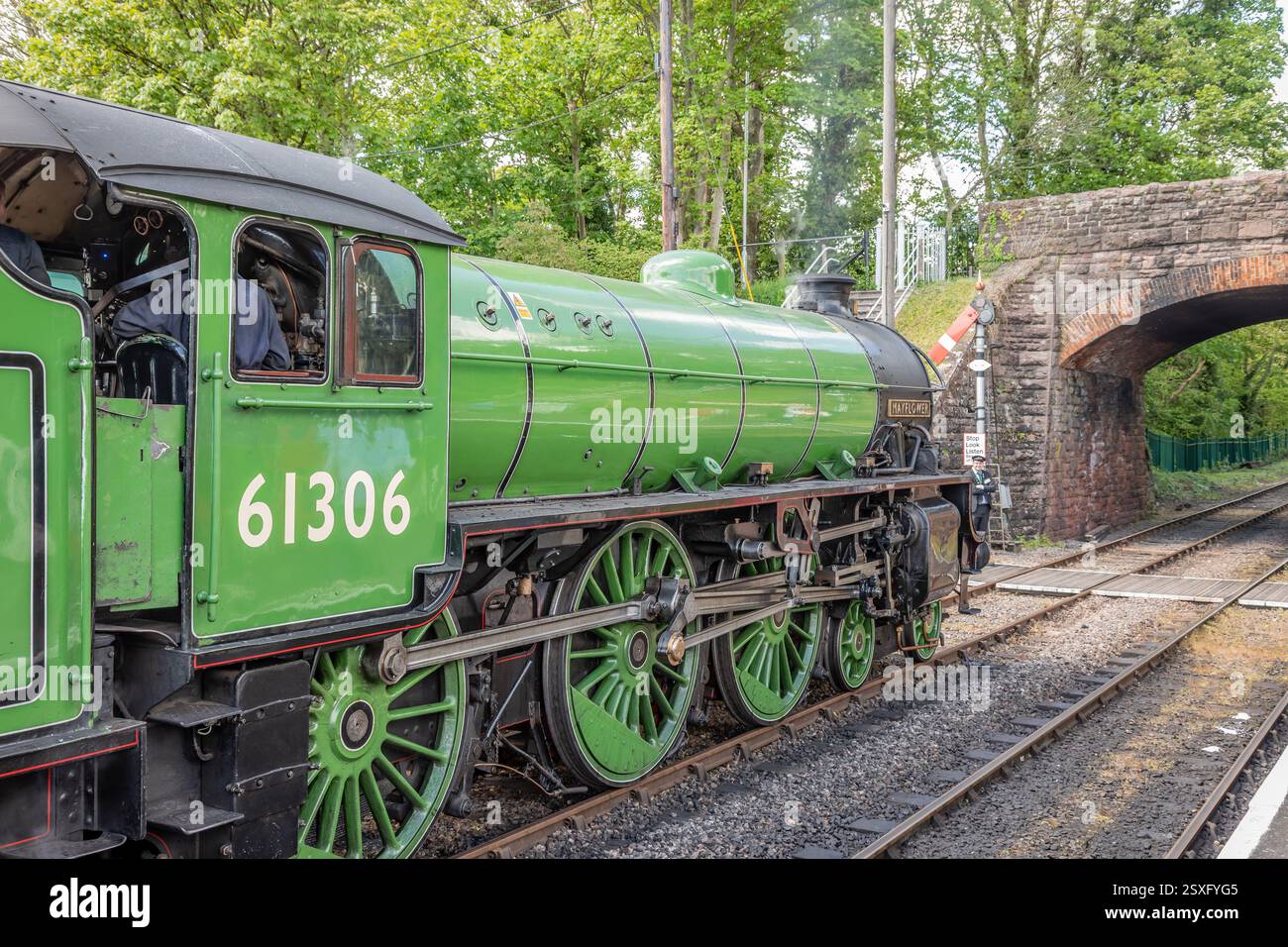 BR 'B1' 4-6-0 No. 61306 'Mayflower', évêques Lydeard sur le chemin de fer West Somerset, Somerset Banque D'Images