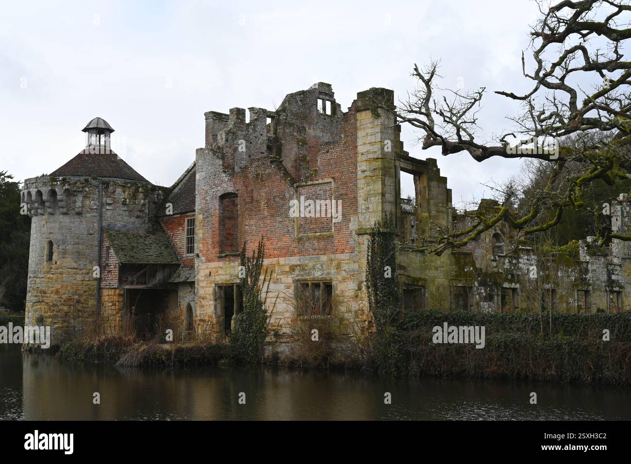 Site du patrimoine anglais du château Scotney Banque D'Images