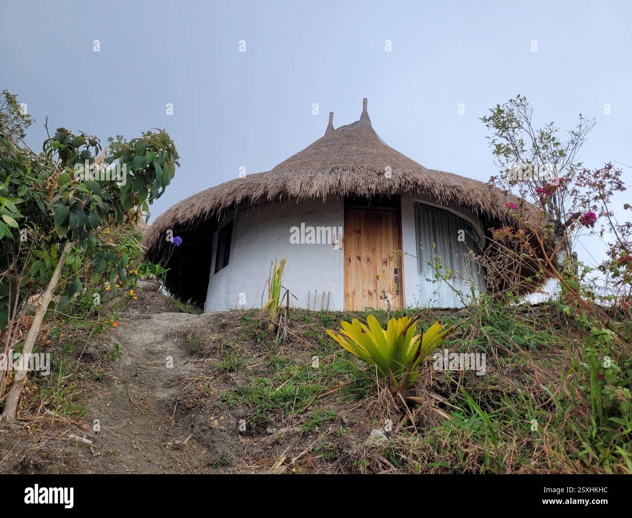 Hébergement Kogihab à El Dorado Ecolodge, Sierra Nevada de Santa Marta, département de Magdalena, Colombie Banque D'Images