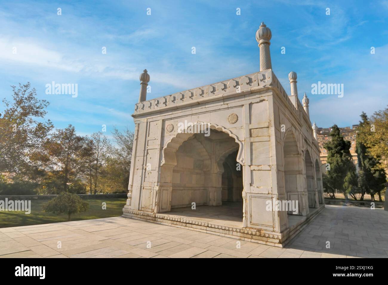 Mosquée Shahjahani dans les jardins de Babur dans la capitale de l'Afghanistan, Kaboul Banque D'Images