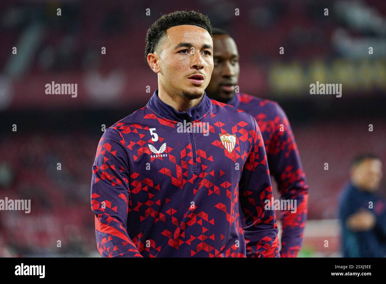 Ruben Vargas (Sevilla FC) avant le match de LaLiga entre Sevilla FC et RCD Mallorca, à Sanchez Pizjuan le 24 février 2025 à Séville, Espagne Banque D'Images