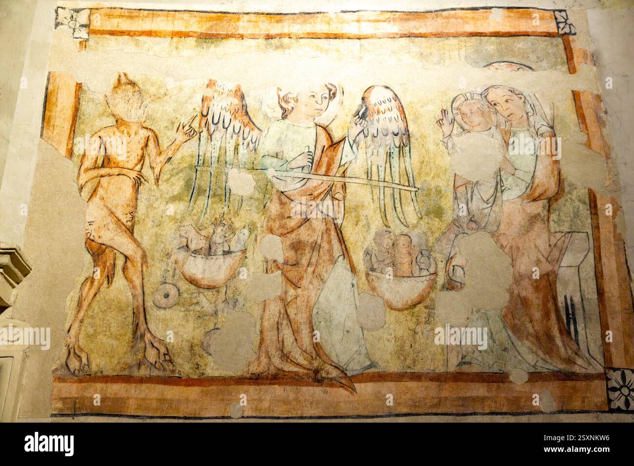 Murale à l'intérieur. Michael's Church Vienna Banque D'Images