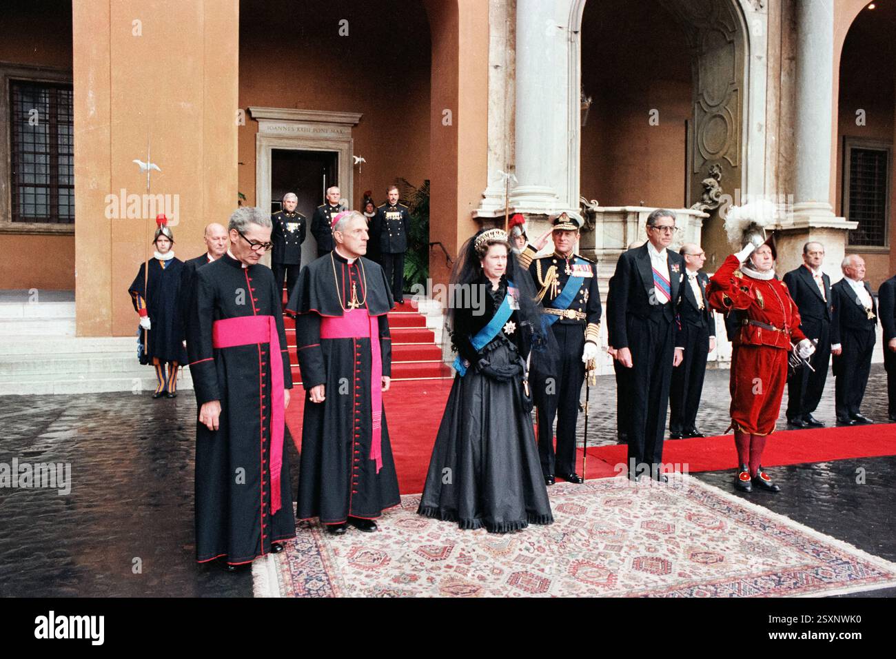 Cité du Vatican - 17 octobre 1980 Reine Elisabeth du Pape Jean-Paul II Banque D'Images