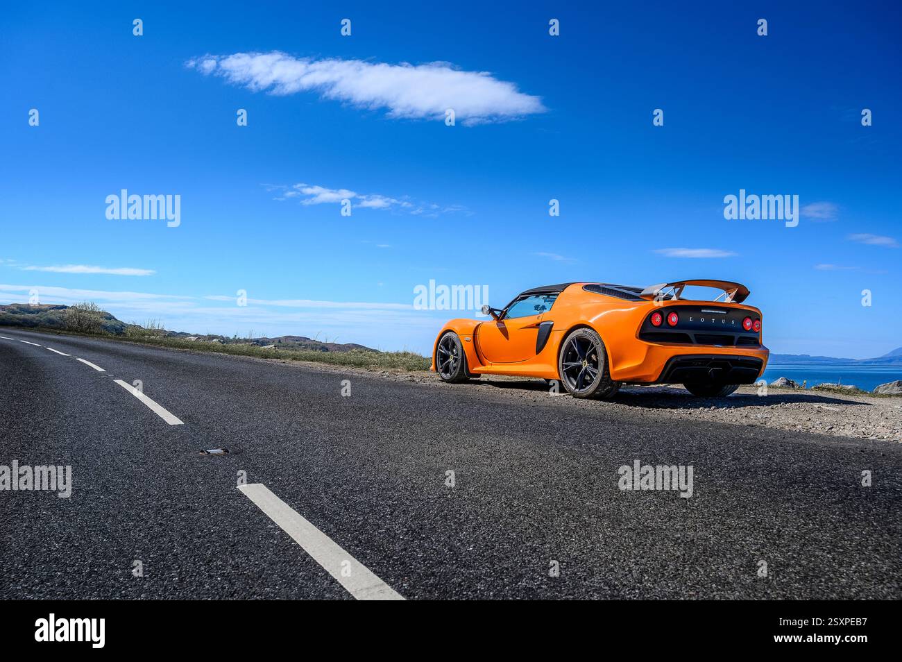 Lotus exige sur la NC500 en Écosse Banque D'Images
