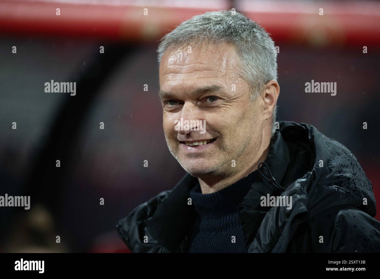 Fußball, UEFA Nations League Damen Nationalmannschaft Länderspiel Deutschland - Österreich am 25.02.2025 im Max-Morlock-Stadion in Nürnberg - Bundestrainer Christian Wück. La réglementation DFB interdit toute utilisation de photographies comme séquences d'images et/ou quasi-vidéo. Banque D'Images