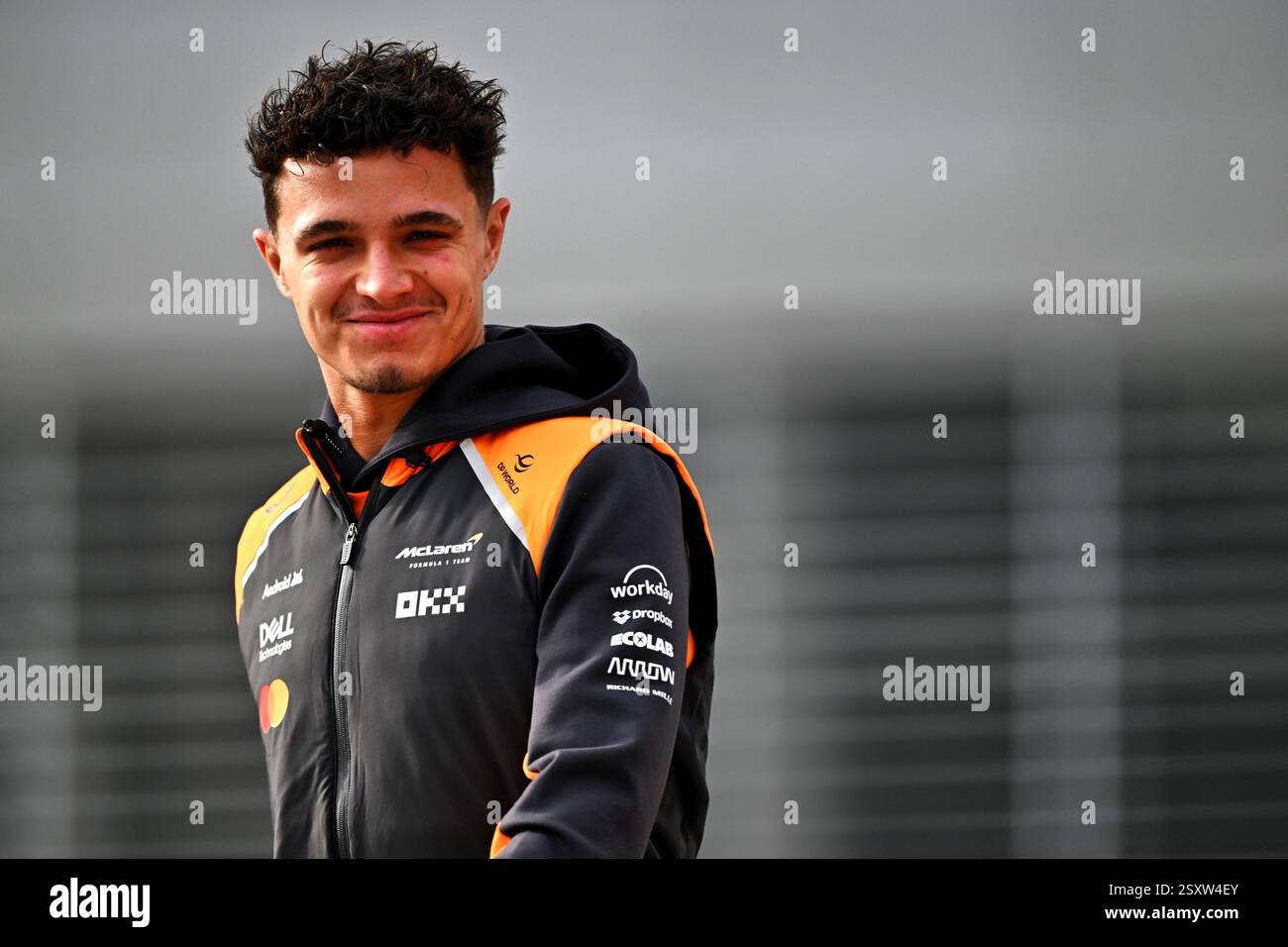 Sakhir, Bahreïn. 26 février 2025. Lando Norris (GBR) McLaren. 26.02.2025. Essais de formule 1, Sakhir, Bahreïn, premier jour. Crédit : James Moy/Alamy Live News Banque D'Images