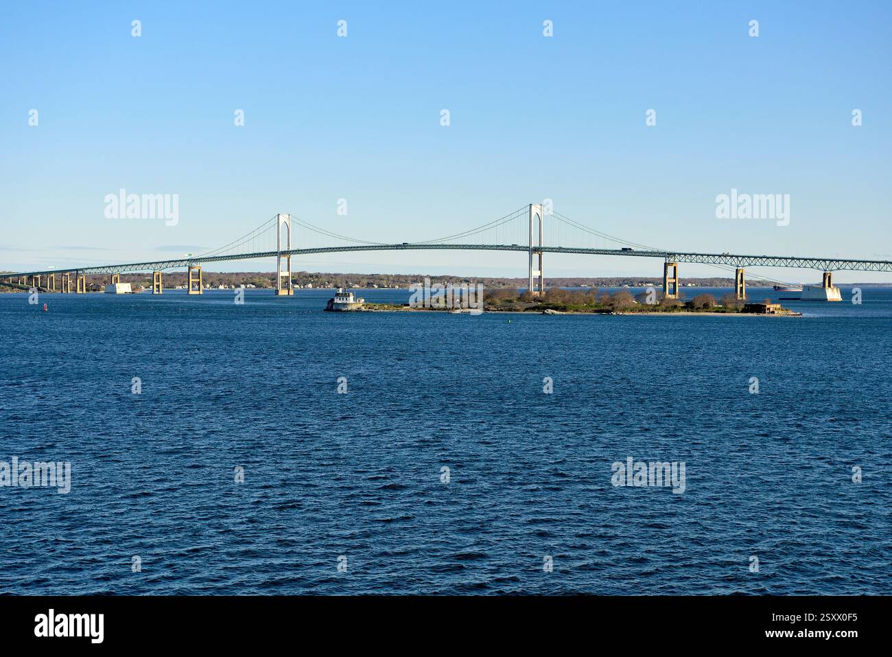New Port Bridge, Hängebrücke, Claiborne Pell, Rhode Island, Newport, États-Unis, Amerika New Port Bridge, pont suspendu, Claiborne Pell, Rhode Island, ne Banque D'Images