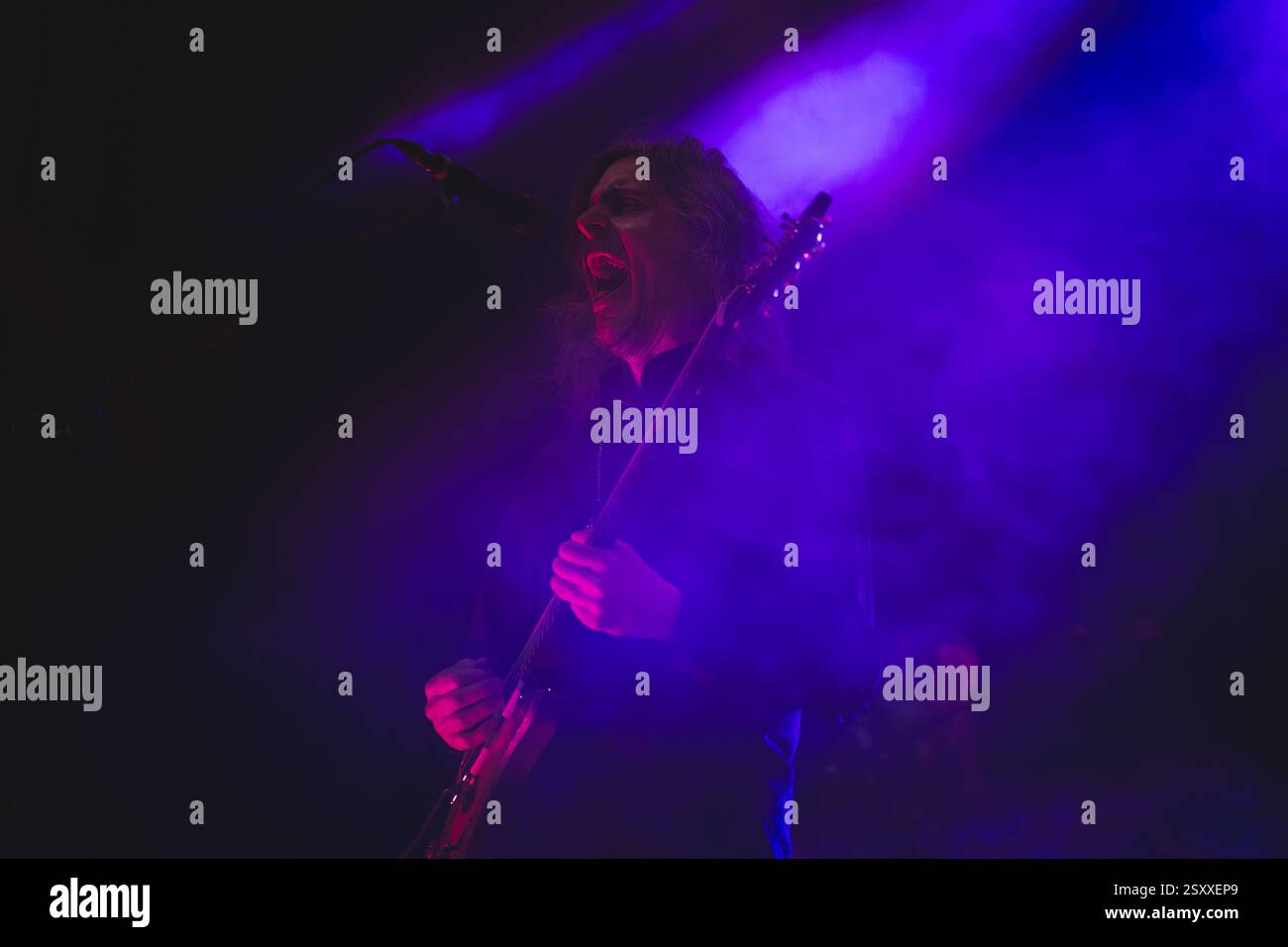 Mikael Åkerfeldt en concert avec Opeth au Bristol Beacon, le 25 février 2025 Banque D'Images