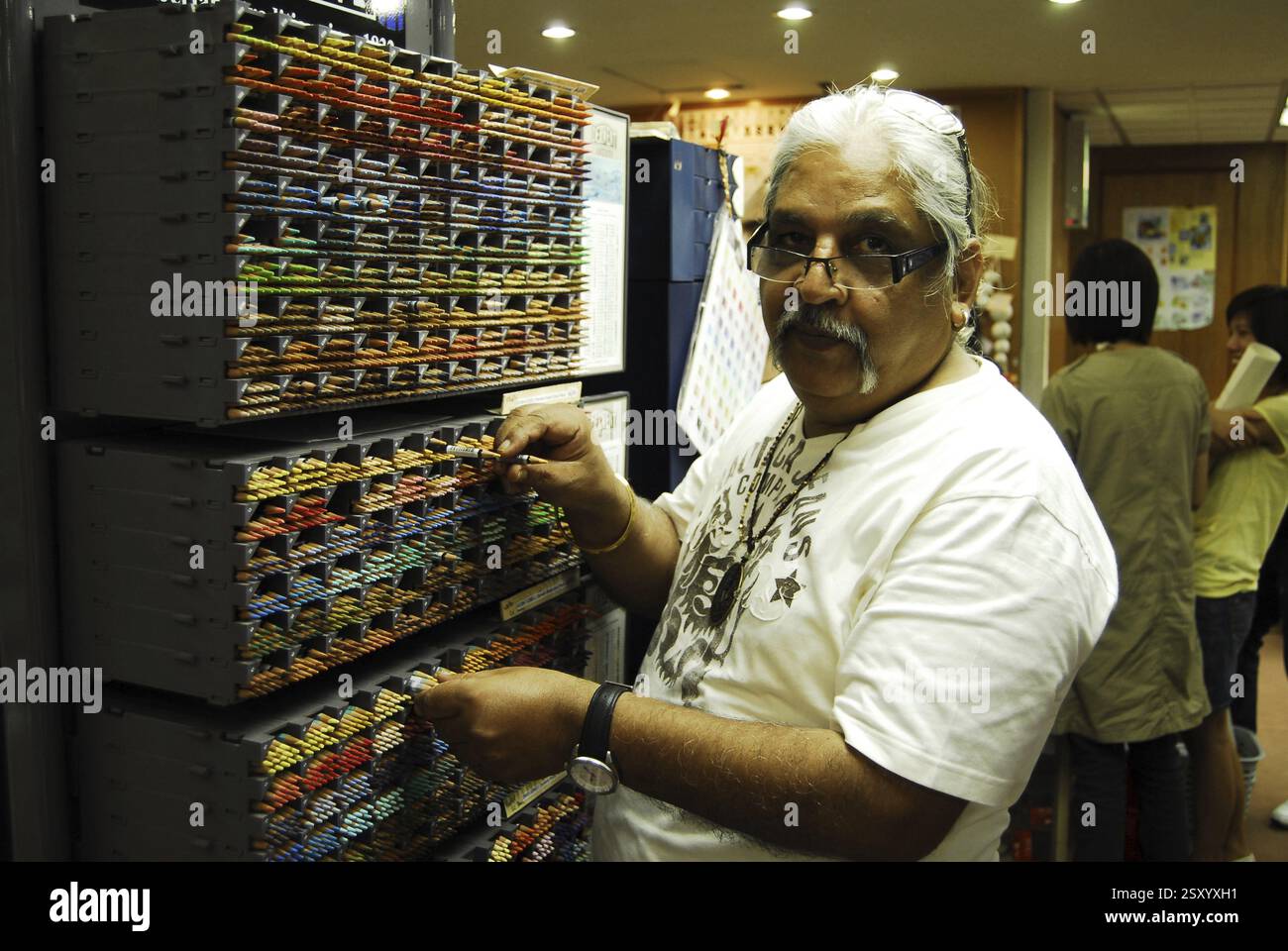 Artiste Charan Sharma en Asie Hong Kong Banque D'Images