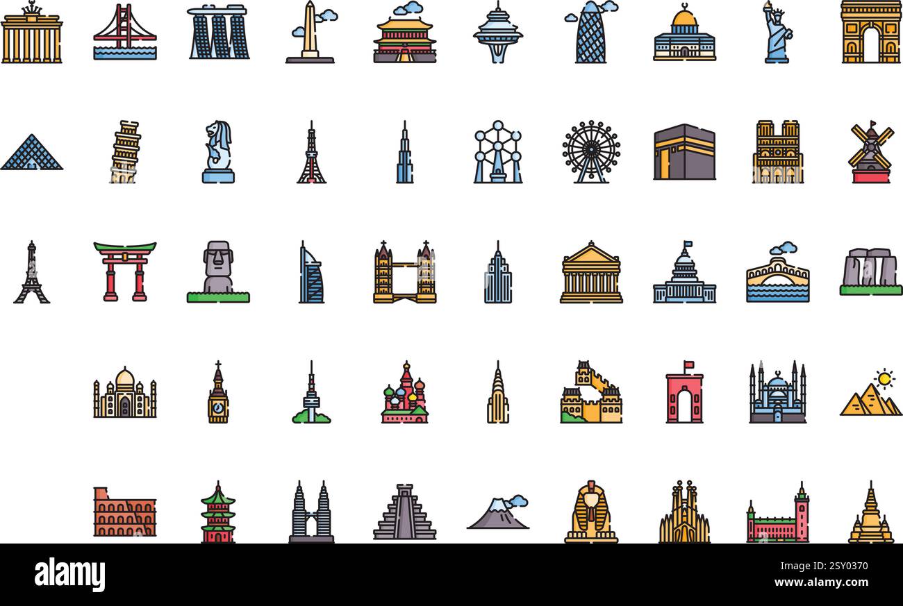 Collection d'icônes vectorielles de haute qualité avec contour modifiable. Idéal pour les projets professionnels et créatifs. Illustration de Vecteur