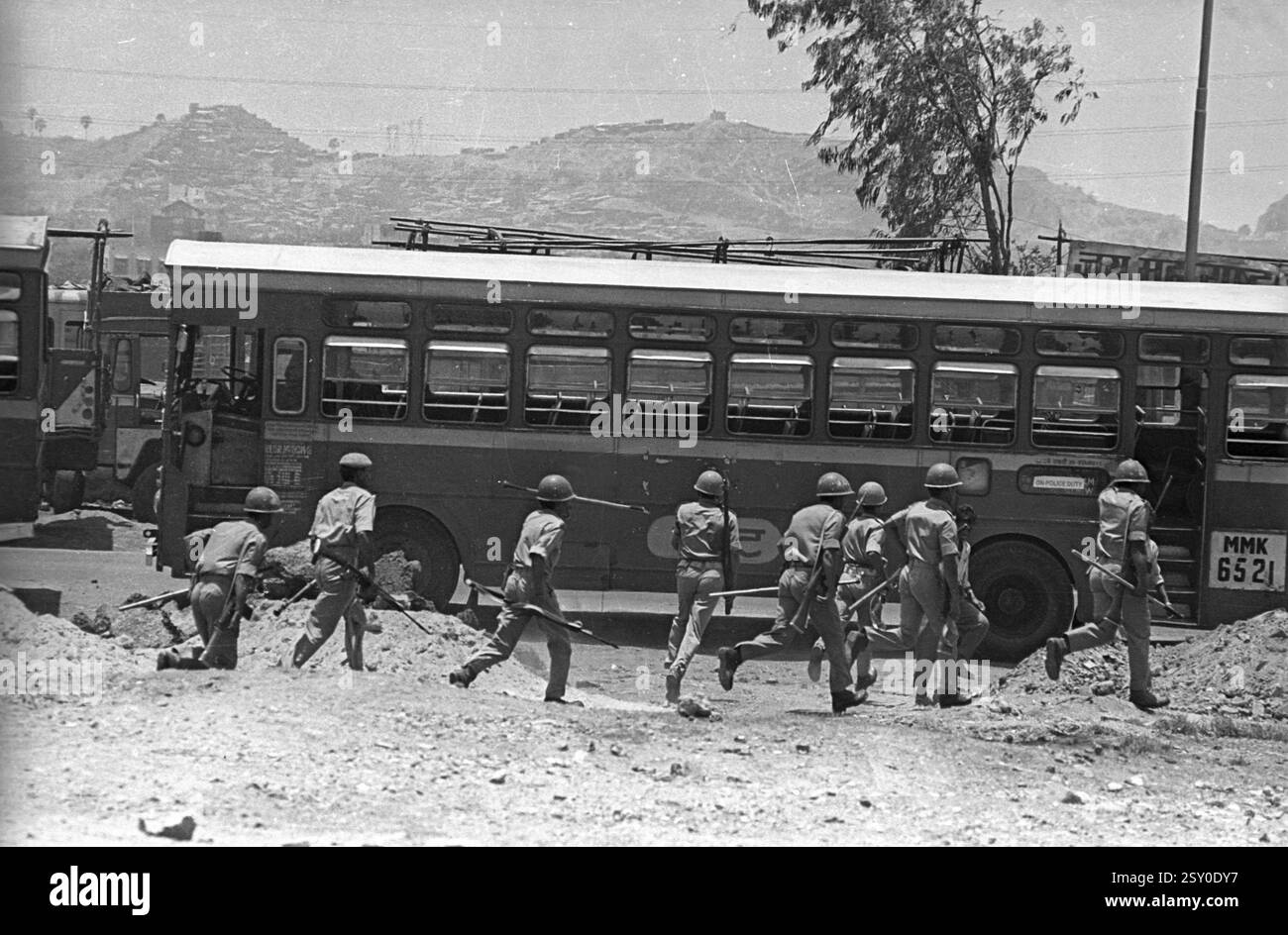 Émeutes à Mankhurd Banque D'Images