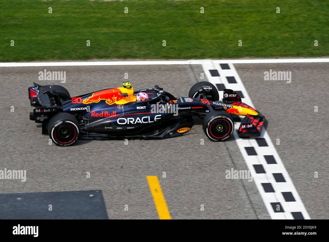 Sakhir, Bahreïn. 26 février 2025. Liam Lawson, lors des essais de formule 1, au Bahrain International circuit. Crédit : Alessio Morgese/Alessio Morgese/Emage/Alamy Live news Banque D'Images
