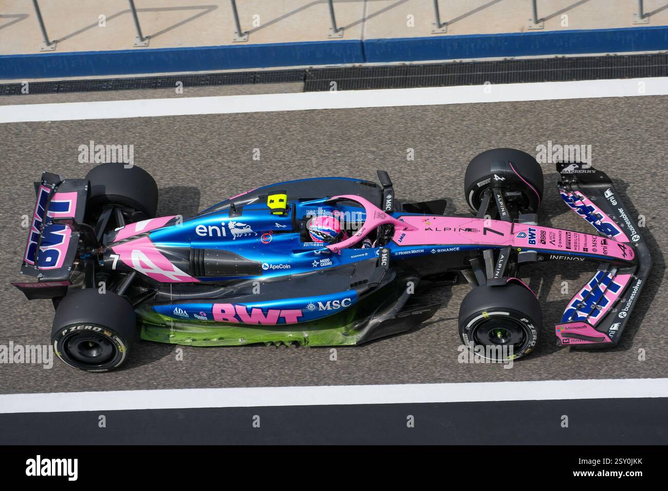 Sakhir, Bahreïn. 26 février 2025. Jack Doohan, lors des essais de formule 1, au Bahrain International circuit. Crédit : Alessio Morgese/Alessio Morgese/Emage/Alamy Live news Banque D'Images