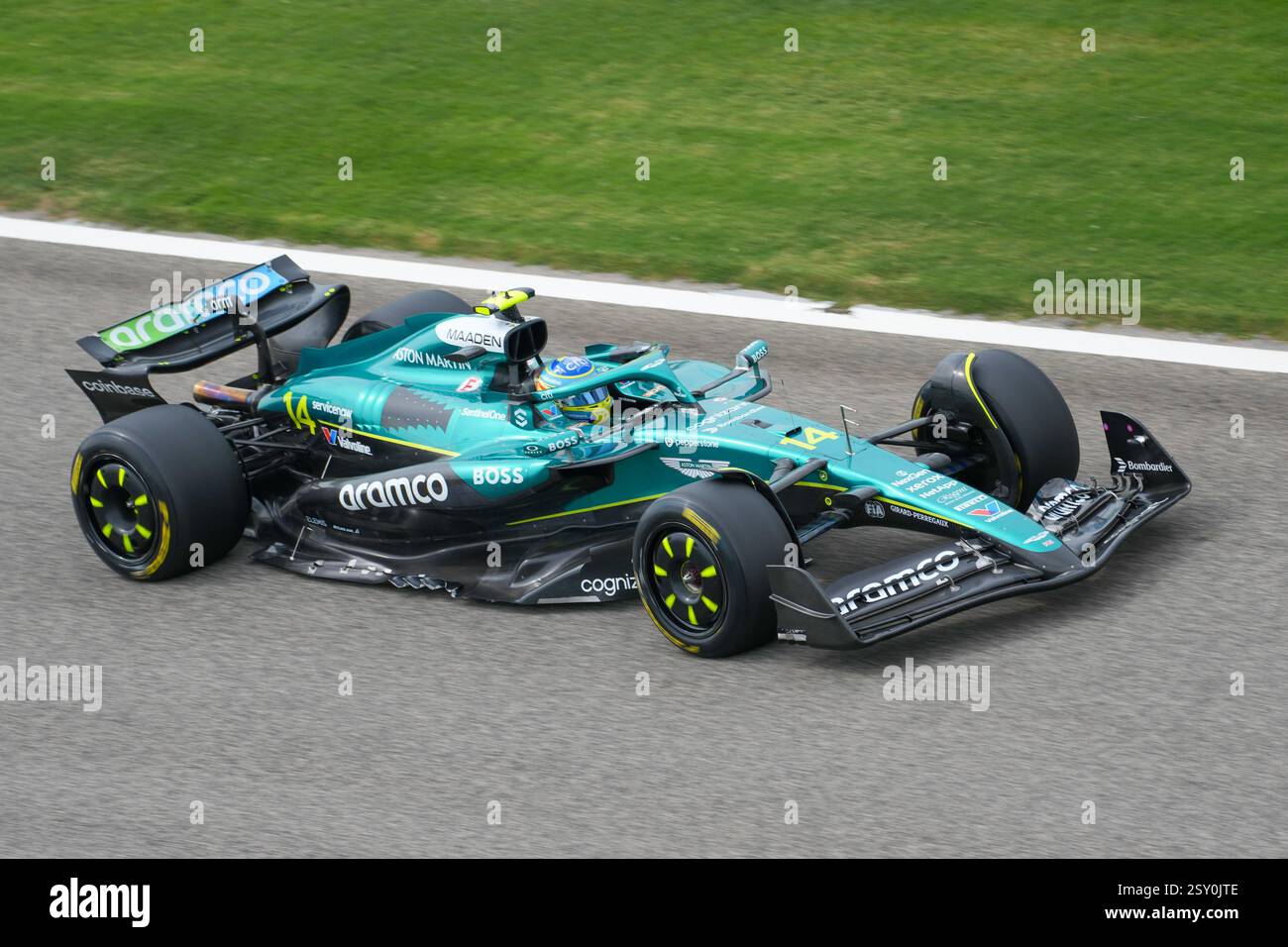 Sakhir, Bahreïn. 26 février 2025. Fernando Alonso, lors des essais de formule 1, sur le circuit International de Bahreïn. Crédit : Alessio Morgese/Alessio Morgese/Emage/Alamy Live news Banque D'Images