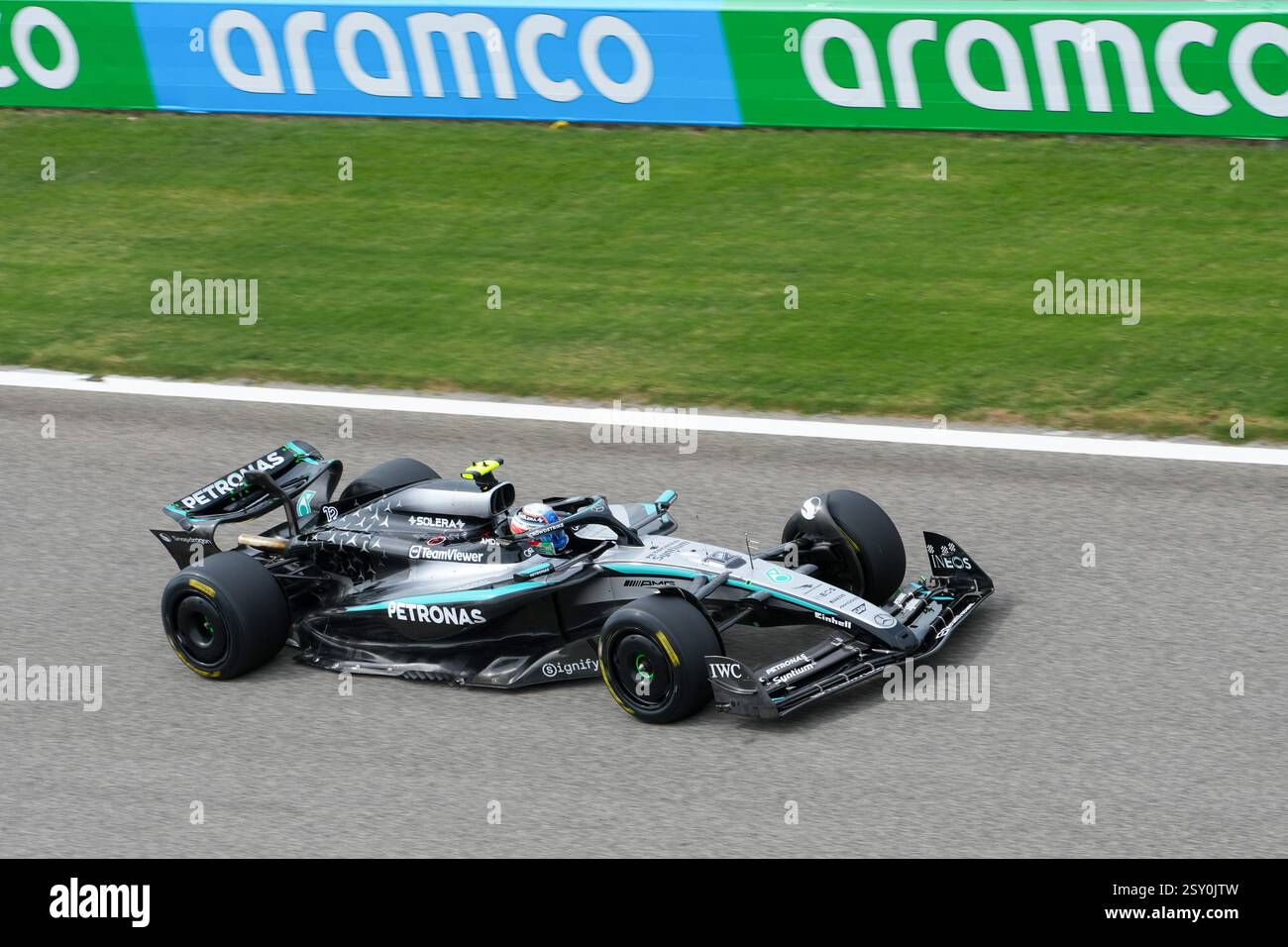 Sakhir, Bahreïn. 26 février 2025. Andrea Kimi Antonelli, lors des essais de formule 1, sur le circuit international de Bahreïn. Crédit : Alessio Morgese/Alessio Morgese/Emage/Alamy Live news Banque D'Images