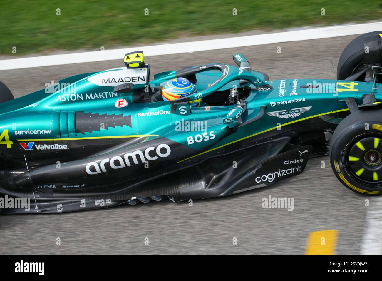Sakhir, Bahreïn. 26 février 2025. Fernando Alonso, lors des essais de formule 1, sur le circuit International de Bahreïn. Crédit : Alessio Morgese/Alessio Morgese/Emage/Alamy Live news Banque D'Images