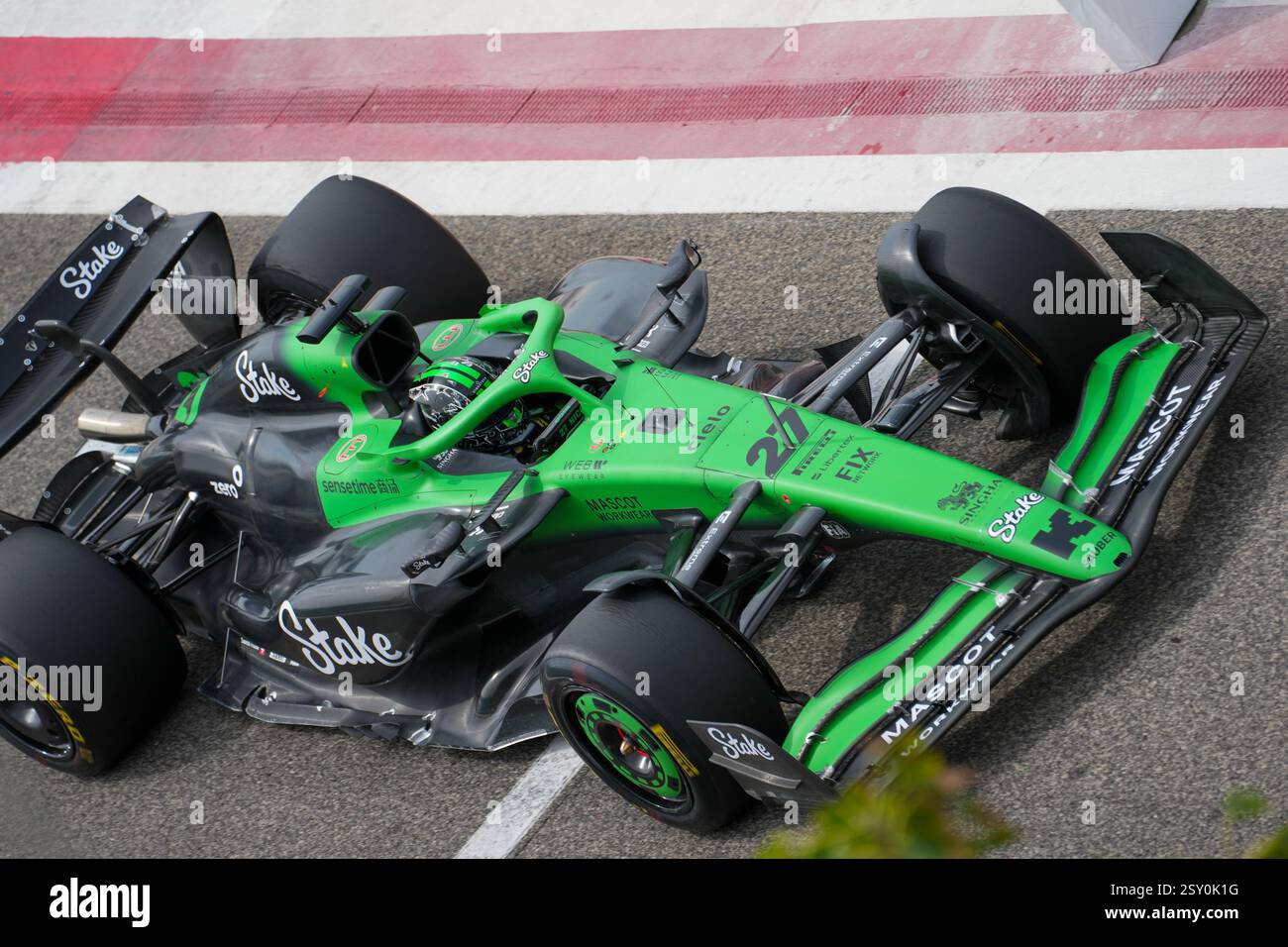 Sakhir, Bahreïn. 26 février 2025. Nico Hulkemberg, lors des essais de formule 1, au Bahrain International circuit. Crédit : Alessio Morgese/Alessio Morgese/Emage/Alamy Live news Banque D'Images