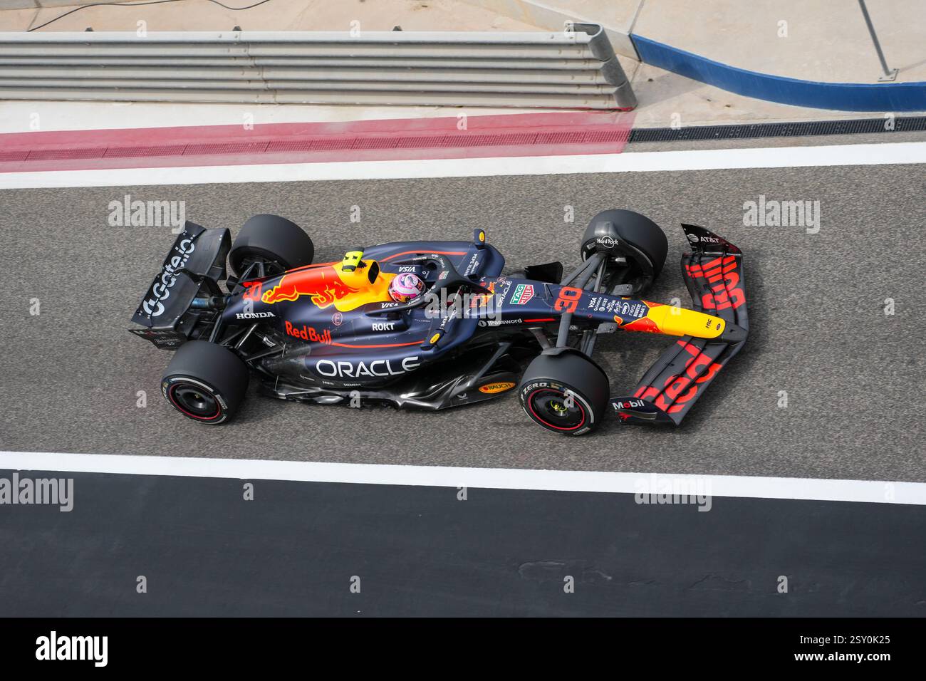 Sakhir, Bahreïn. 26 février 2025. Liam Lawson, lors des essais de formule 1, au Bahrain International circuit. Crédit : Alessio Morgese/Alessio Morgese/Emage/Alamy Live news Banque D'Images