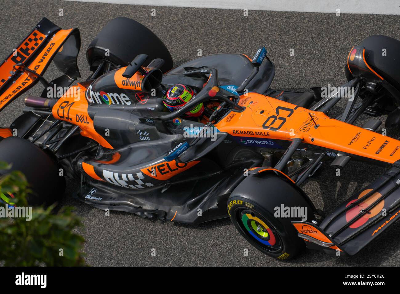 Sakhir, Bahreïn. 26 février 2025. Oscar Piastri, lors des essais de formule 1, sur le circuit international de Bahreïn. Crédit : Alessio Morgese/Alessio Morgese/Emage/Alamy Live news Banque D'Images