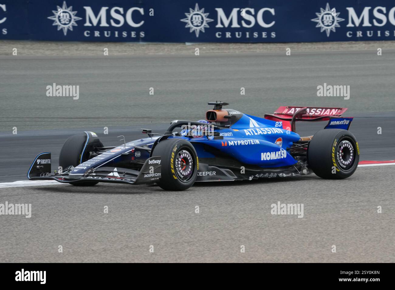 Sakhir, Bahreïn. 26 février 2025. Alexander Albon, lors des essais de formule 1, sur le circuit international de Bahreïn. Crédit : Alessio Morgese/Alessio Morgese/Emage/Alamy Live news Banque D'Images