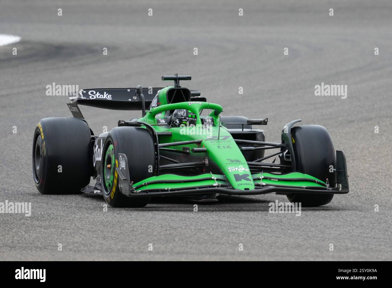 Sakhir, Bahreïn. 26 février 2025. Nico Hulkemberg, lors des essais de formule 1, au Bahrain International circuit. Crédit : Alessio Morgese/Alessio Morgese/Emage/Alamy Live news Banque D'Images