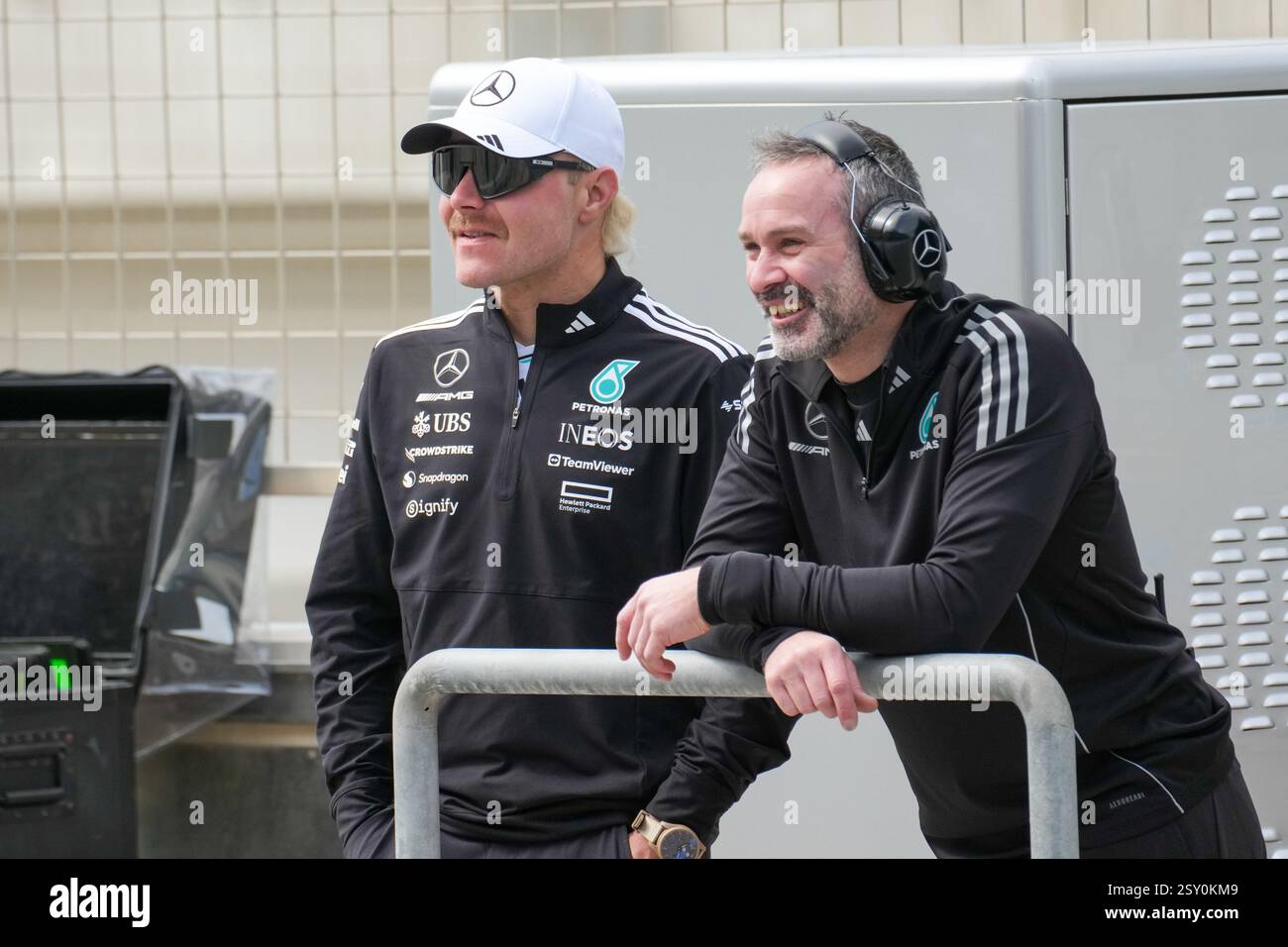 Sakhir, Bahreïn. 26 février 2025. Valtteri Bottas, lors des essais de formule 1, au Bahrain International circuit. Crédit : Alessio Morgese/Alessio Morgese/Emage/Alamy Live news Banque D'Images