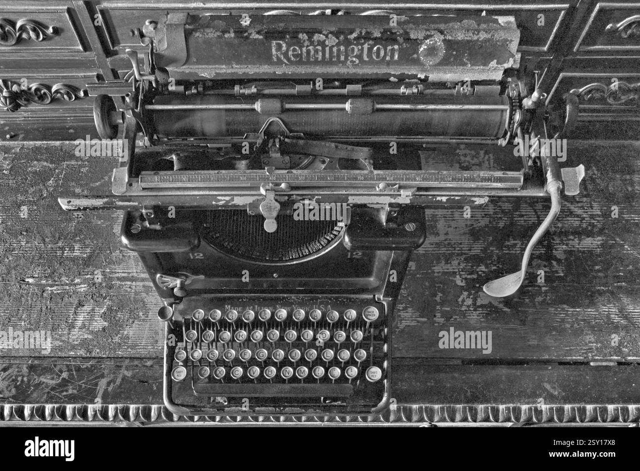 Machine à écrire antique remington, inde, asie Banque D'Images