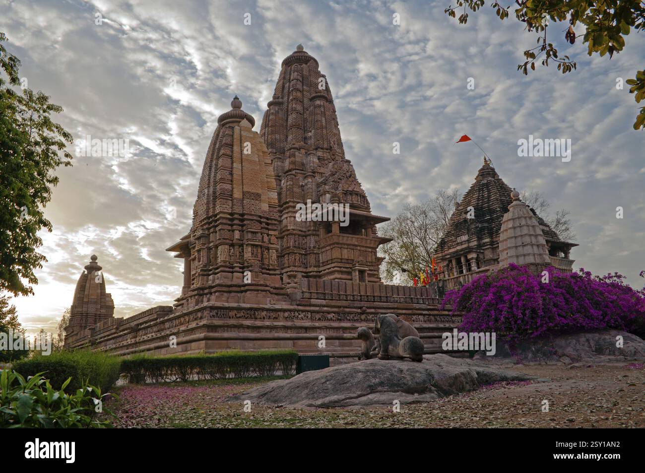 Laxman Temple Khajuraho Madhya Pradesh Inde Asie Banque D'Images
