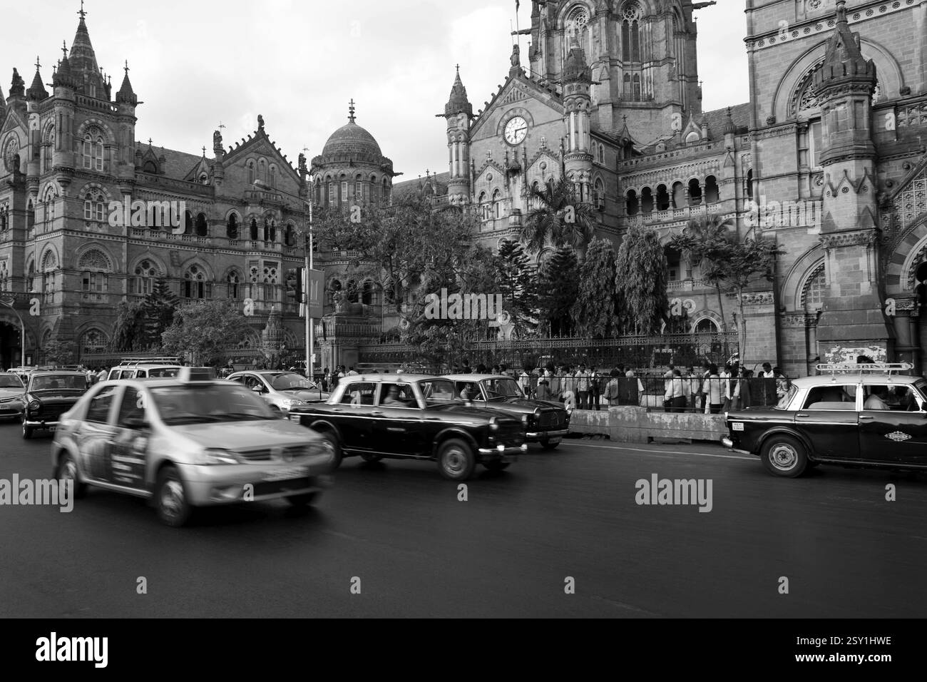 La gare de Victoria Terminus CST Mumbai Maharashtra Inde Asie Bâtiments mai 2012 Banque D'Images