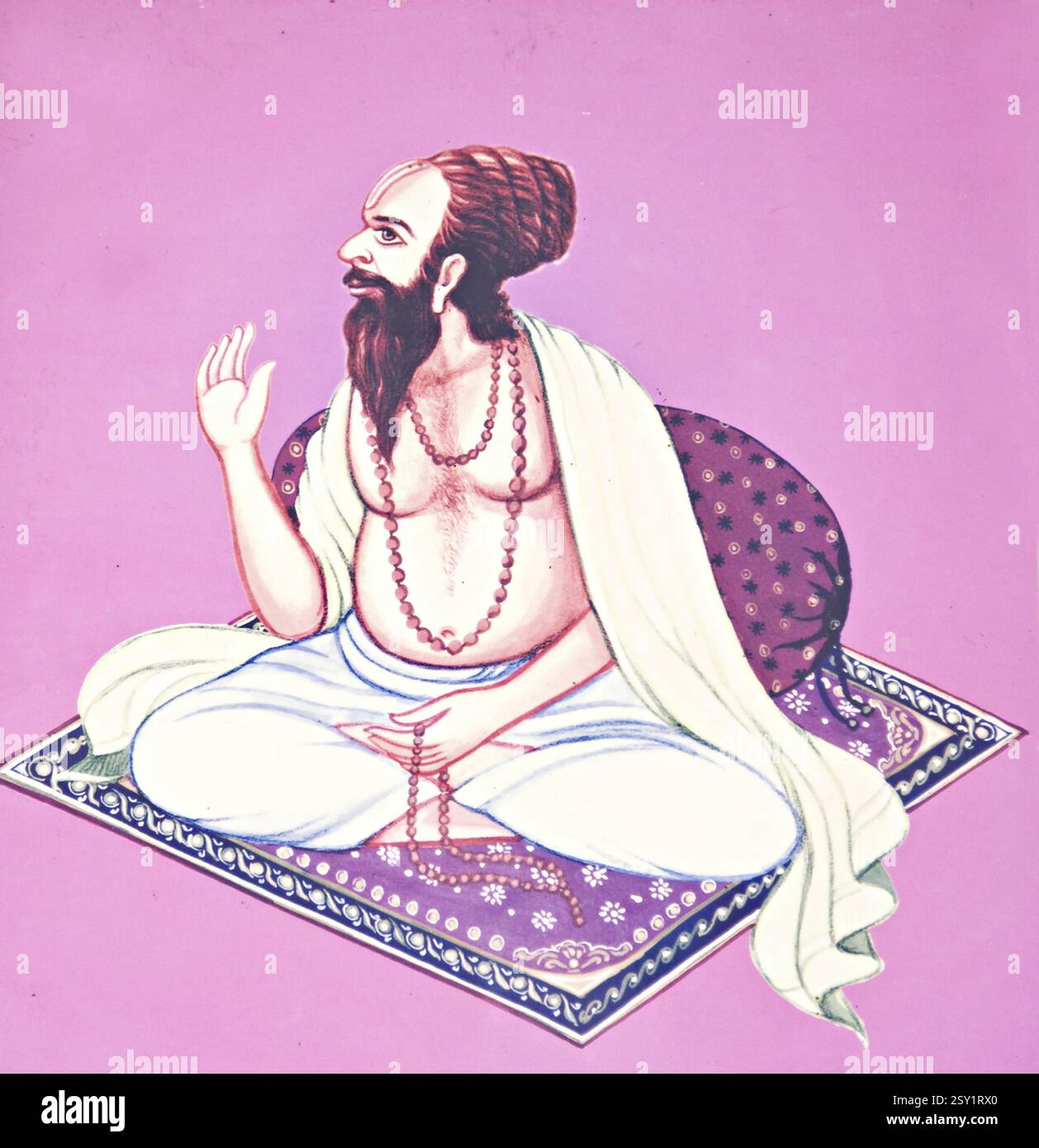 Dixième acharya shree madhav saheb, kabir math, varanasi, uttar pradesh, Asie, Inde, Asie Banque D'Images