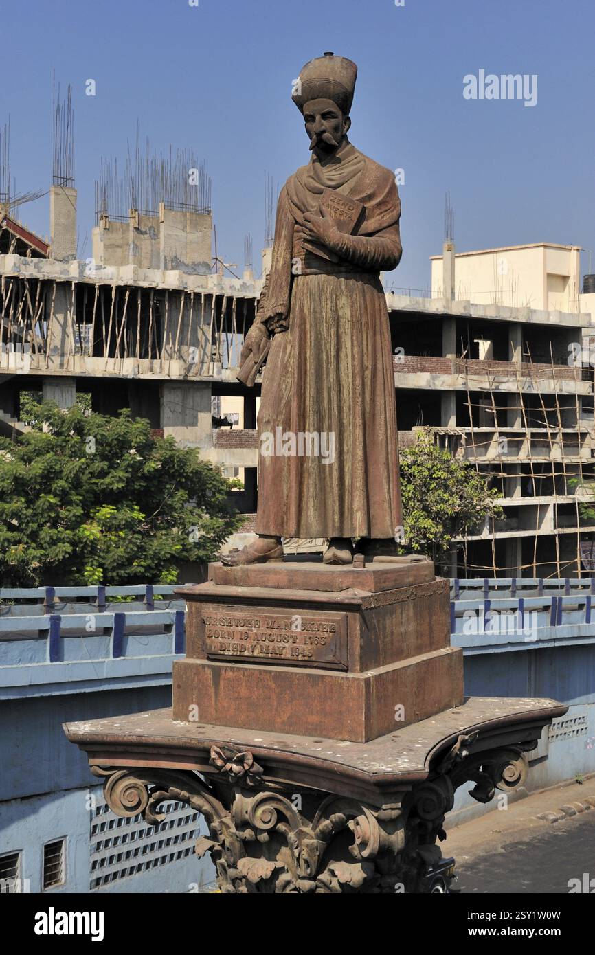 Statue de khada parsi de Sheth cursetjee manockjee, Bombay Mumbai, Maharashtra, Inde, Asie Banque D'Images